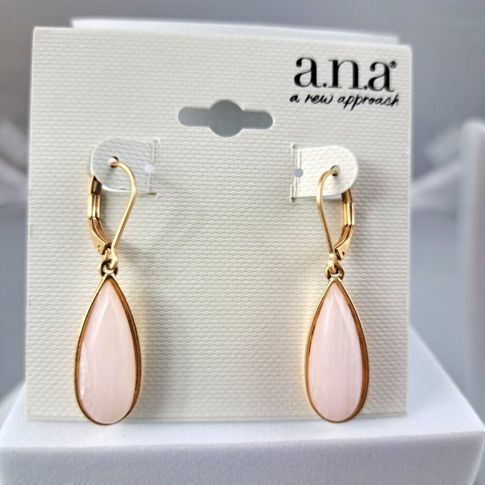a.n.a Pale Pink Drop Earrings - Picture 2 of 3